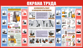 С130 Охрана труда при работе на складе (1200х700мм, пластик 2мм) - Стенды - Охрана труда на складе - Магазин охраны труда ohranatruda-shop.ru